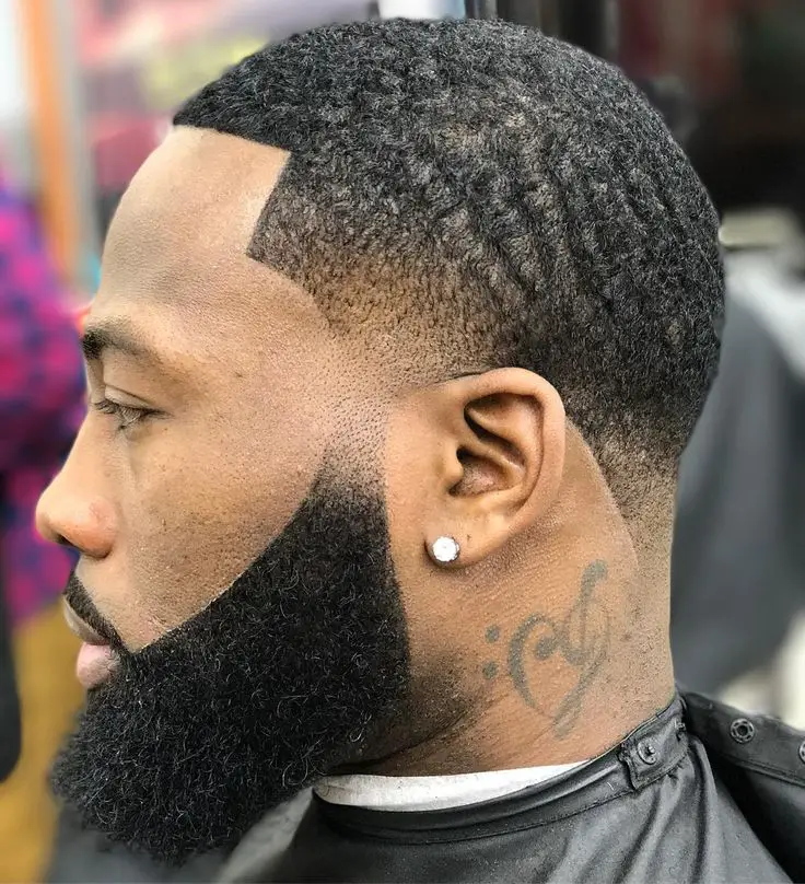 Black Men Beard Styles - Ducktail Neck Beard