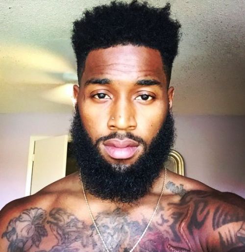 Black Men Beard Styles - Extended Goatee