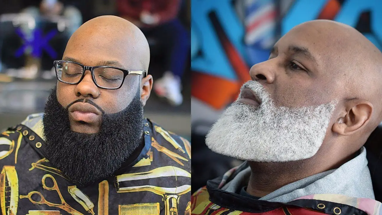 Black Men Beard Styles - Goatee with Beard Extension