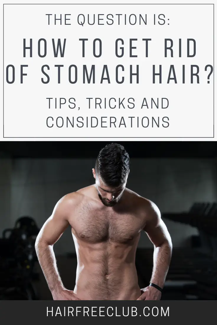 how to get rid of stomach hair without shaving